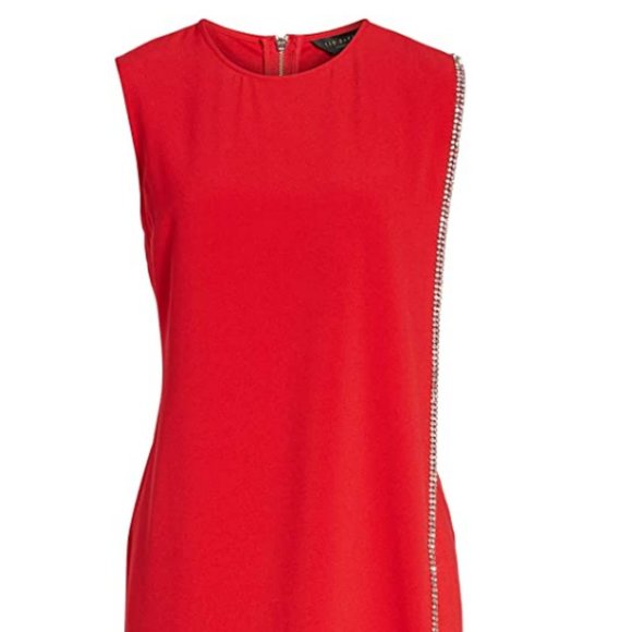 Ted Baker Burford Double Layer Embellished Red Dress size 4 (8-10) nwot - Picture 9 of 16
